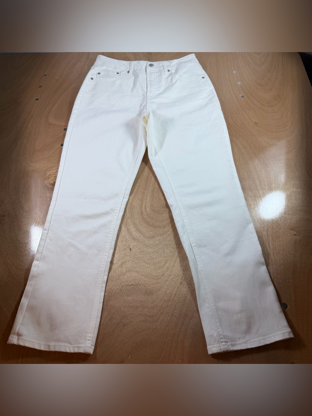 Frye Women's White Straight-Leg Jeans